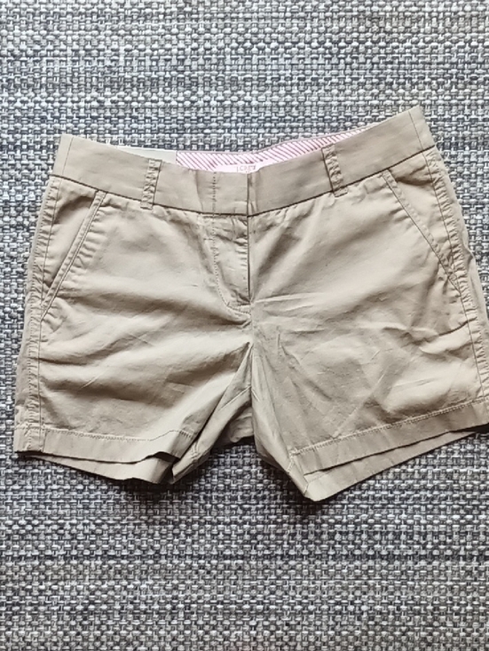 J. Crew Factory Pants - Classic Women's Tan Tailored Shorts Cotton